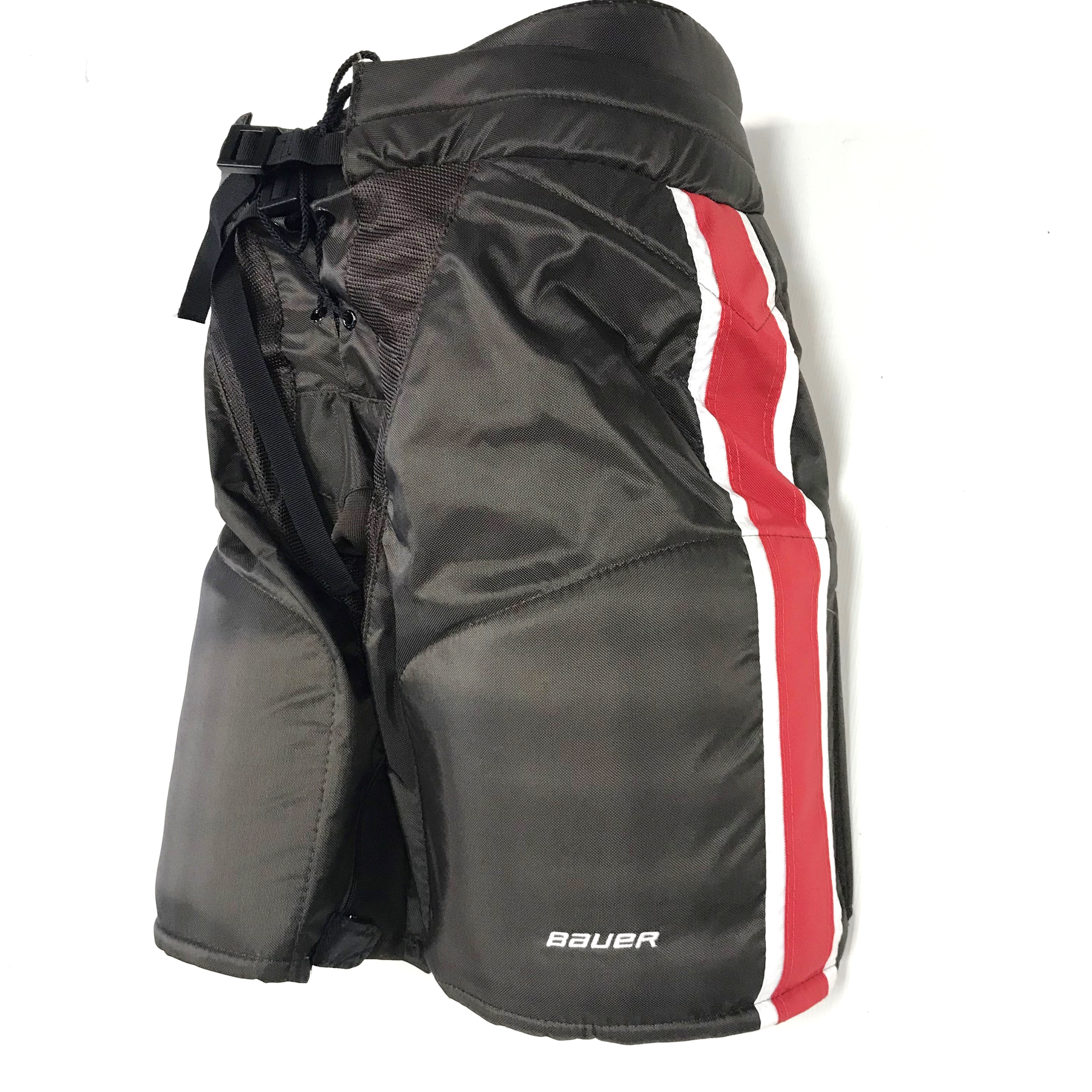 Bauer Supreme - Pantalon de hockey Pro Stock pour femme (marron/rouge/blanc)
